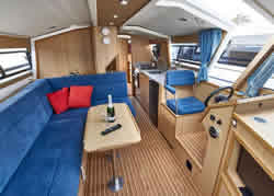 Interior image of boat